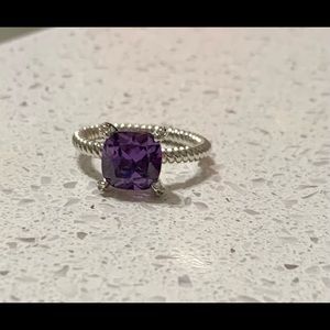 Cable Ring - Amethyst